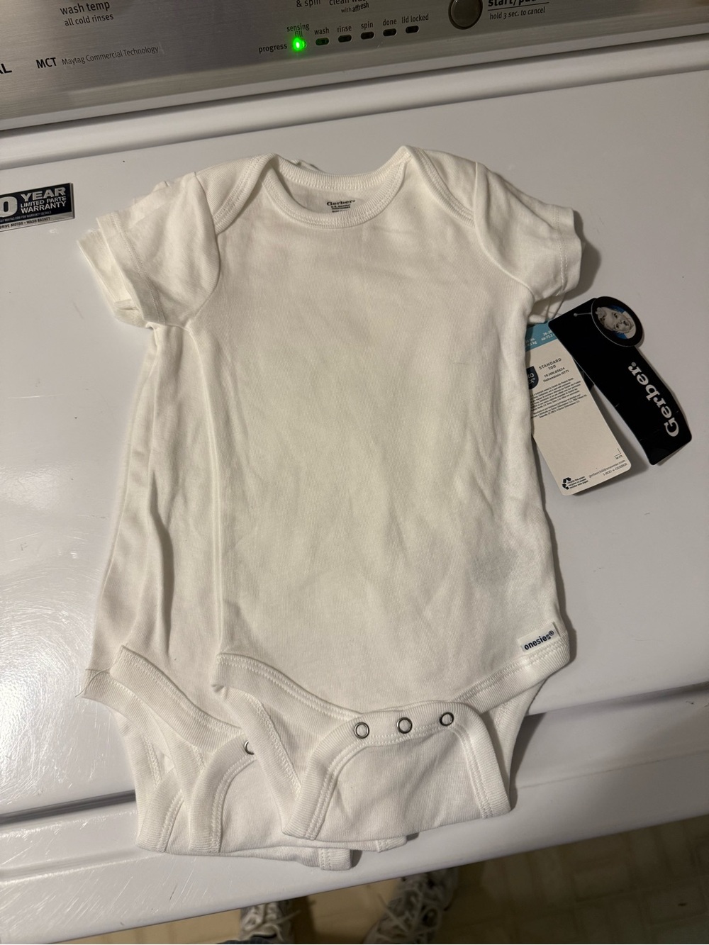 NWT White Gerber Onesie Bundle 6-9mo
